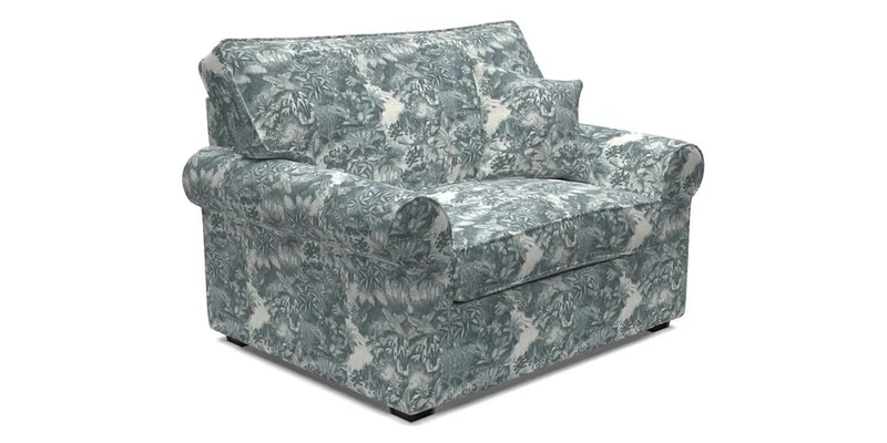 Upperton Snuggler Loose Cover in Two Tone Plain Biscuit - Loose cover option available