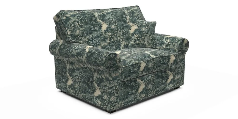 Upperton Snuggler Loose Cover in Two Tone Plain Biscuit - Loose cover option available