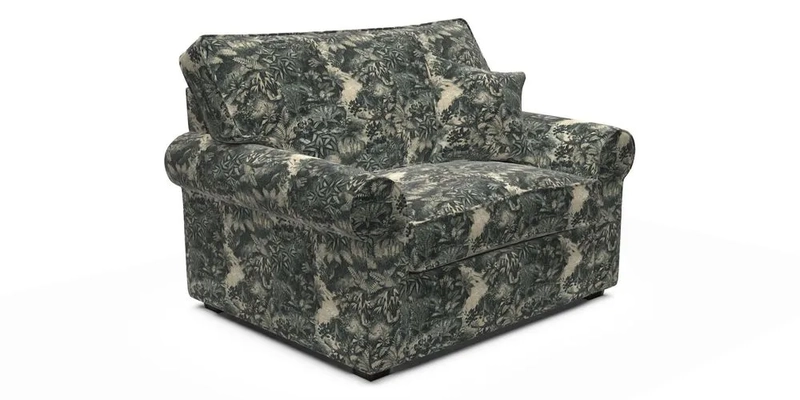 Upperton Snuggler Loose Cover in Two Tone Plain Biscuit - Loose cover option available