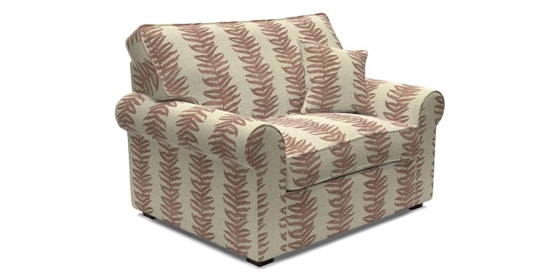 Upperton Snuggler Loose Cover in Two Tone Plain Biscuit - Loose cover option available