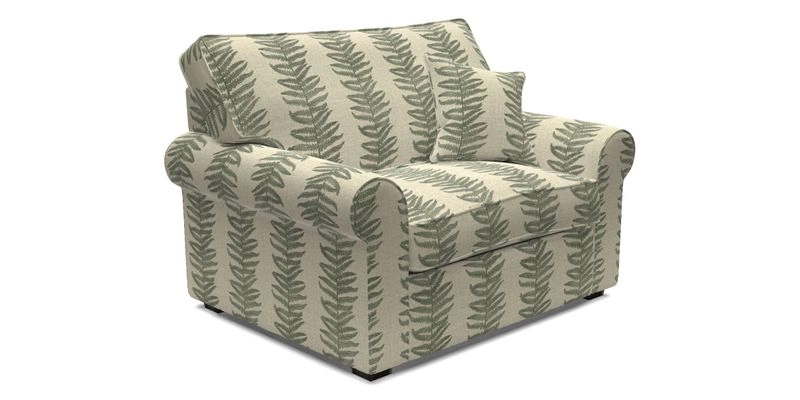 Upperton Snuggler Loose Cover in Two Tone Plain Biscuit - Loose cover option available