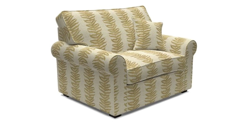 Upperton Snuggler Loose Cover in Two Tone Plain Biscuit - Loose cover option available