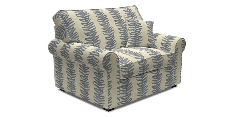Upperton Snuggler Loose Cover in Two Tone Plain Biscuit - Loose cover option available