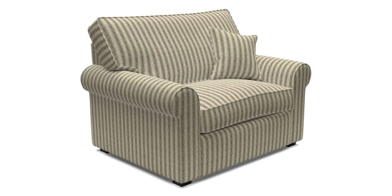 Upperton Snuggler Loose Cover in Two Tone Plain Biscuit - Loose cover option available