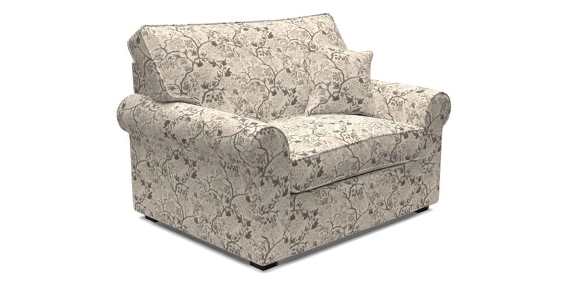 Upperton Snuggler Loose Cover in Two Tone Plain Biscuit - Loose cover option available