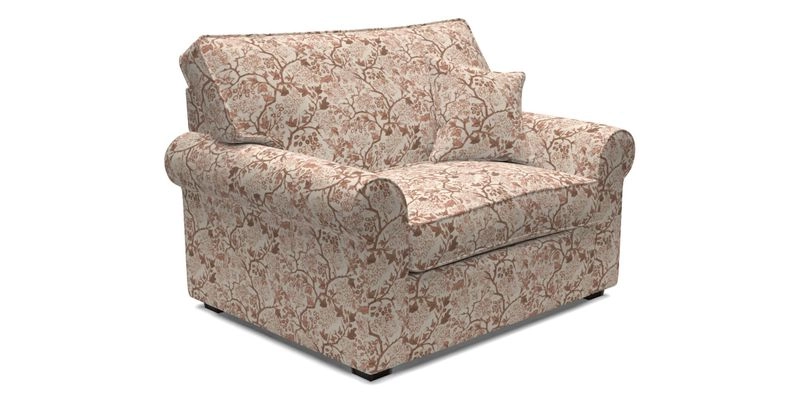 Upperton Snuggler Loose Cover in Two Tone Plain Biscuit - Loose cover option available