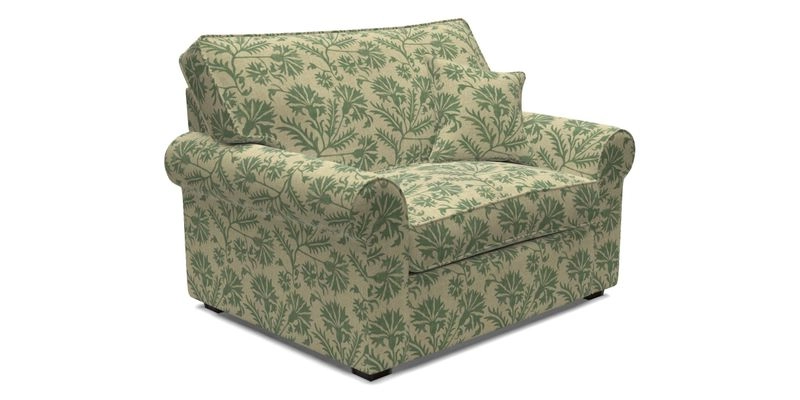 Upperton Snuggler Loose Cover in Two Tone Plain Biscuit - Loose cover option available