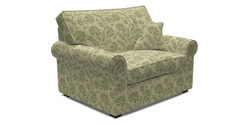 Upperton Snuggler Loose Cover in Two Tone Plain Biscuit - Loose cover option available