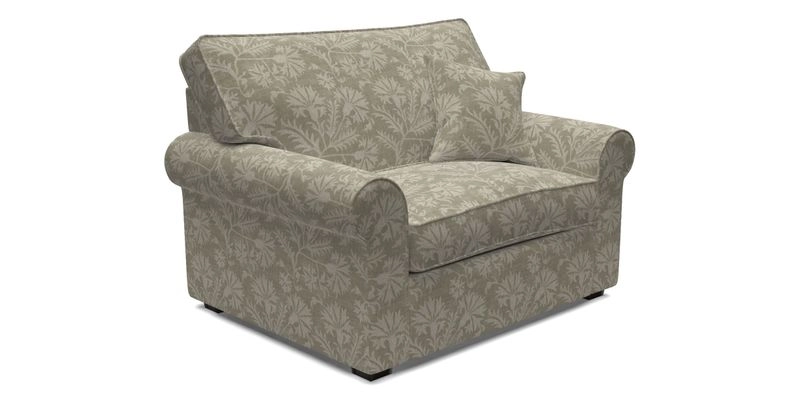 Upperton Snuggler Loose Cover in Two Tone Plain Biscuit - Loose cover option available