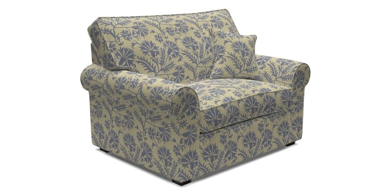 Upperton Snuggler Loose Cover in Two Tone Plain Biscuit - Loose cover option available