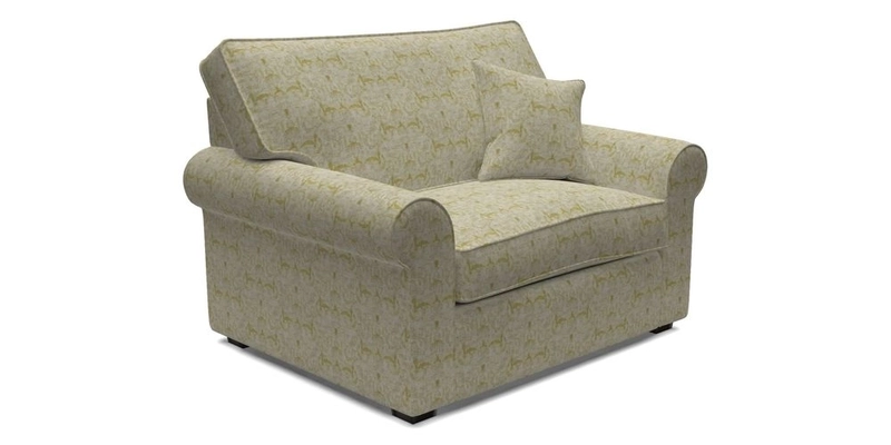 Upperton Snuggler Loose Cover in Two Tone Plain Biscuit - Loose cover option available