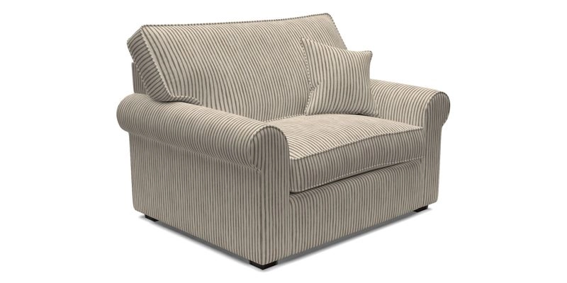 Upperton Snuggler Loose Cover in Two Tone Plain Biscuit - Loose cover option available