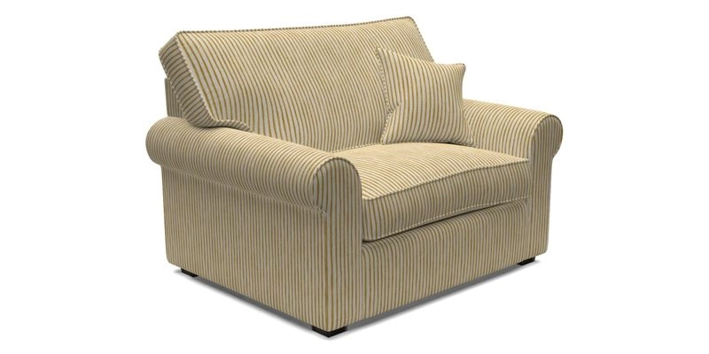 Upperton Snuggler Loose Cover in Two Tone Plain Biscuit - Loose cover option available