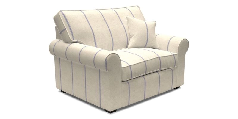 Upperton Snuggler Loose Cover in Two Tone Plain Biscuit - Loose cover option available