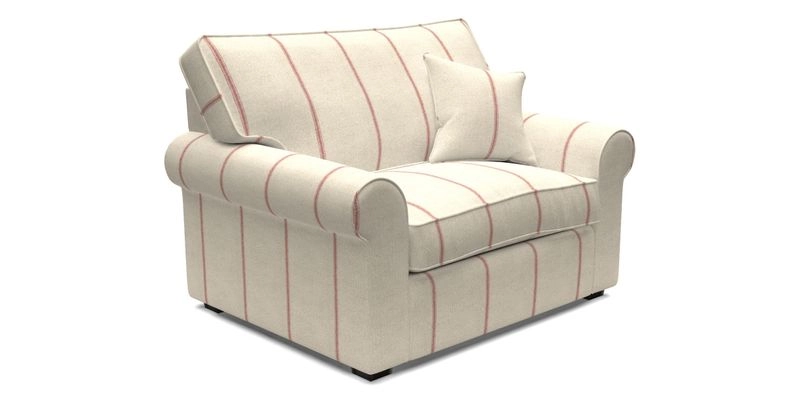 Upperton Snuggler Loose Cover in Two Tone Plain Biscuit - Loose cover option available