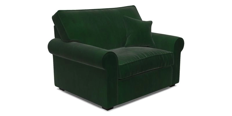 Upperton Snuggler Loose Cover in Two Tone Plain Biscuit - Loose cover option available