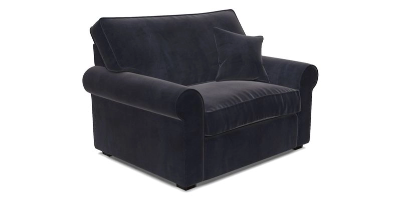 Upperton Snuggler Loose Cover in Two Tone Plain Biscuit - Loose cover option available