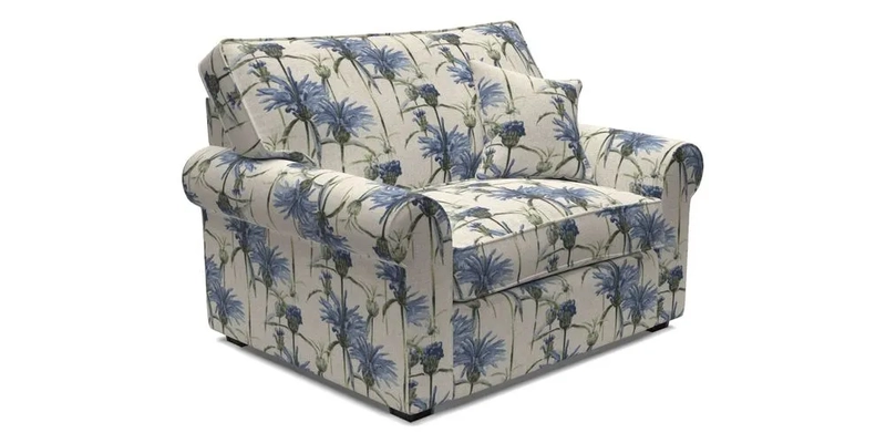 Upperton Snuggler Loose Cover in Two Tone Plain Biscuit - Loose cover option available