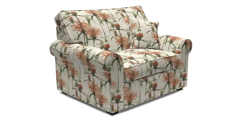 Upperton Snuggler Loose Cover in Two Tone Plain Biscuit - Loose cover option available