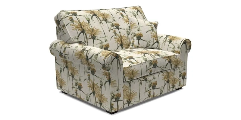 Upperton Snuggler Loose Cover in Two Tone Plain Biscuit - Loose cover option available