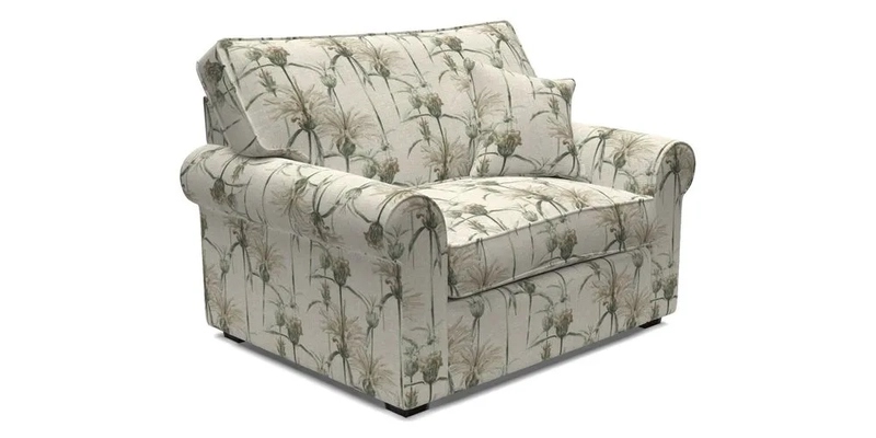 Upperton Snuggler Loose Cover in Two Tone Plain Biscuit - Loose cover option available