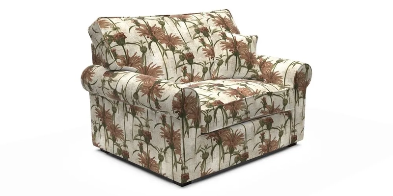 Upperton Snuggler Loose Cover in Two Tone Plain Biscuit - Loose cover option available