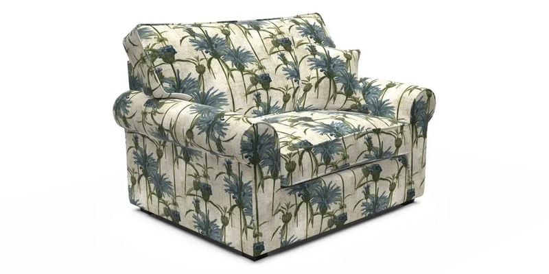 Upperton Snuggler Loose Cover in Two Tone Plain Biscuit - Loose cover option available