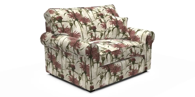 Upperton Snuggler Loose Cover in Two Tone Plain Biscuit - Loose cover option available