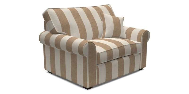 Upperton Snuggler Loose Cover in Two Tone Plain Biscuit - Loose cover option available