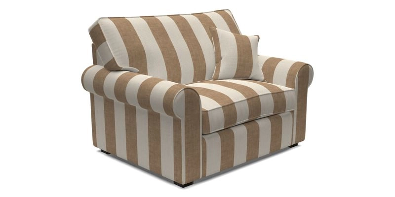 Upperton Snuggler Loose Cover in Two Tone Plain Biscuit - Loose cover option available