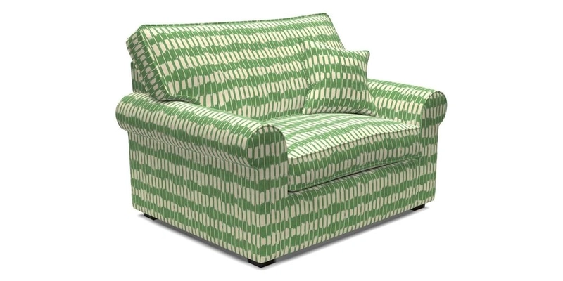 Upperton Snuggler Loose Cover in Two Tone Plain Biscuit - Loose cover option available