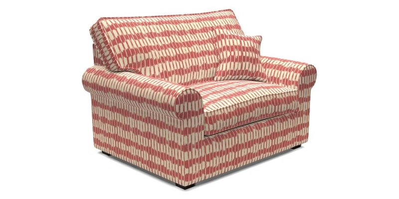 Upperton Snuggler Loose Cover in Two Tone Plain Biscuit - Loose cover option available