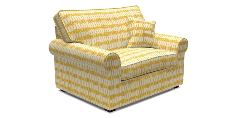 Upperton Snuggler Loose Cover in Two Tone Plain Biscuit - Loose cover option available