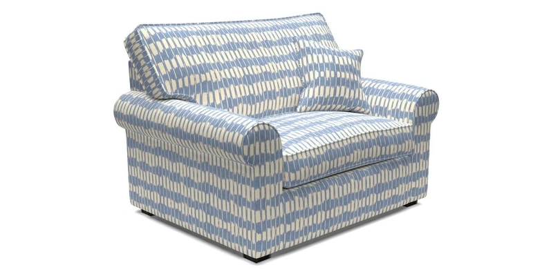 Upperton Snuggler Loose Cover in Two Tone Plain Biscuit - Loose cover option available