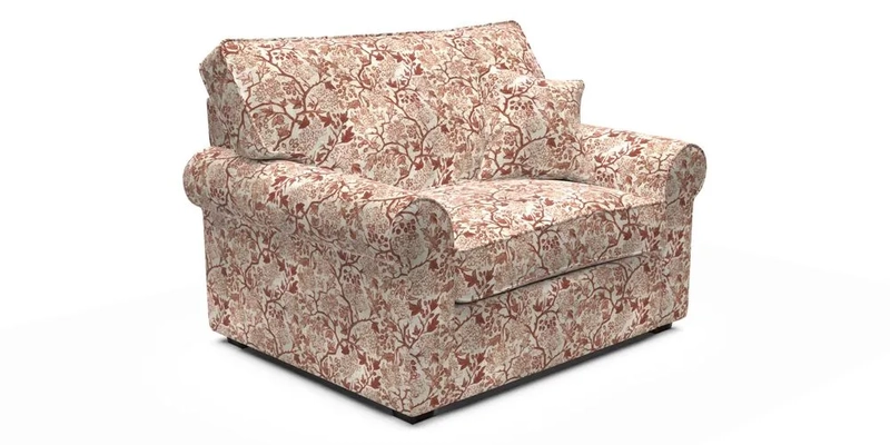 Upperton Snuggler Loose Cover in Two Tone Plain Biscuit - Loose cover option available