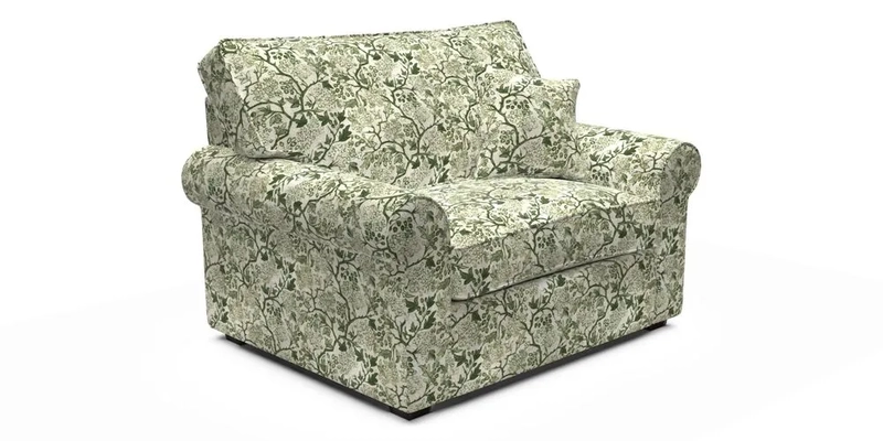 Upperton Snuggler Loose Cover in Two Tone Plain Biscuit - Loose cover option available