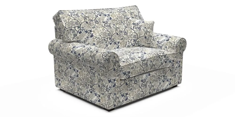 Upperton Snuggler Loose Cover in Two Tone Plain Biscuit - Loose cover option available