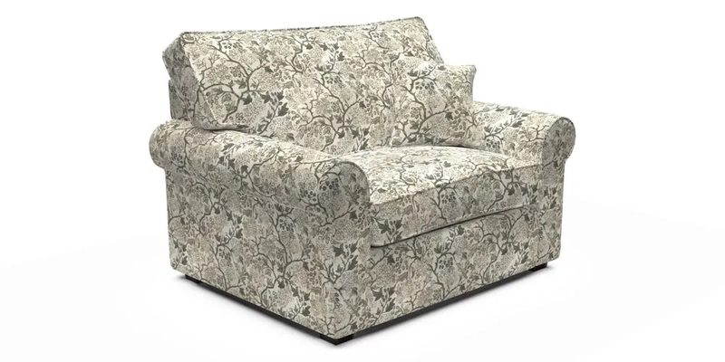 Upperton Snuggler Loose Cover in Two Tone Plain Biscuit - Loose cover option available