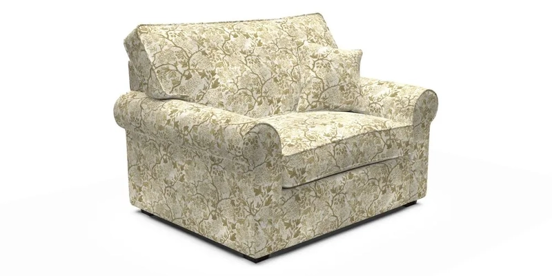 Upperton Snuggler Loose Cover in Two Tone Plain Biscuit - Loose cover option available
