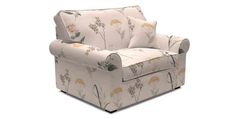 Upperton Snuggler Loose Cover in Two Tone Plain Biscuit - Loose cover option available