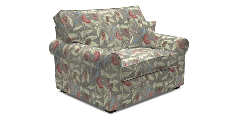 Upperton Snuggler Loose Cover in Two Tone Plain Biscuit - Loose cover option available