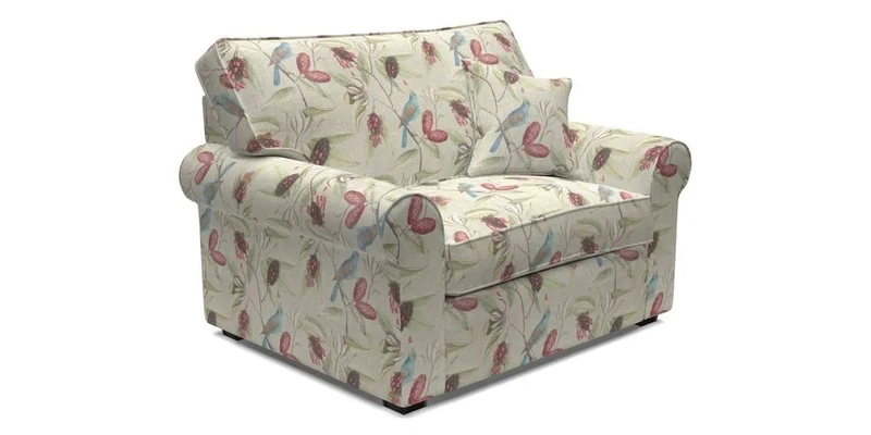 Upperton Snuggler Loose Cover in Two Tone Plain Biscuit - Loose cover option available