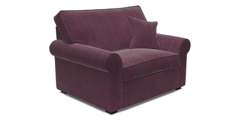 Upperton Snuggler Loose Cover in Two Tone Plain Biscuit - Loose cover option available
