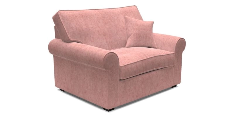 Upperton Snuggler Loose Cover in Two Tone Plain Biscuit - Loose cover option available