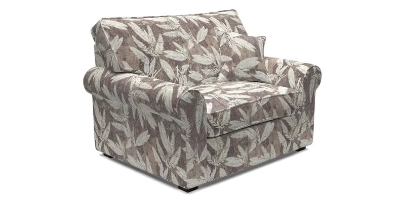 Upperton Snuggler Loose Cover in Two Tone Plain Biscuit - Loose cover option available