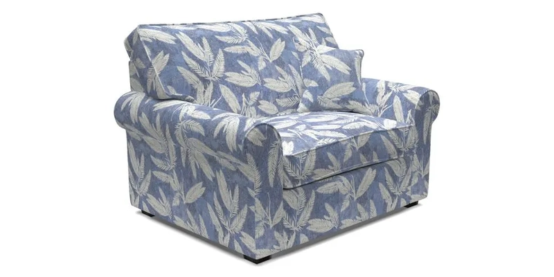 Upperton Snuggler Loose Cover in Two Tone Plain Biscuit - Loose cover option available