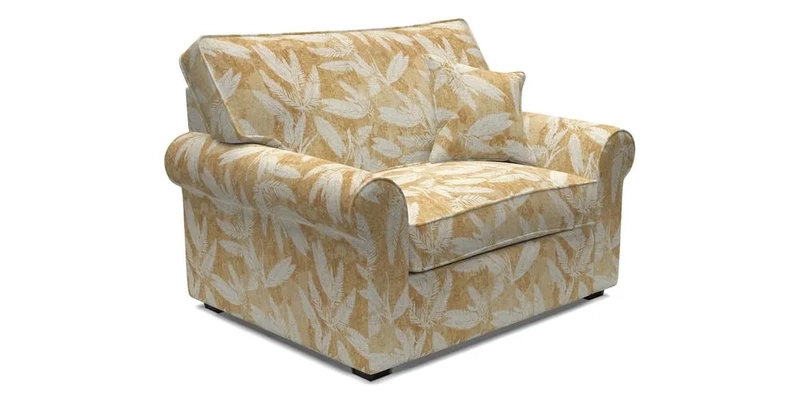 Upperton Snuggler Loose Cover in Two Tone Plain Biscuit - Loose cover option available