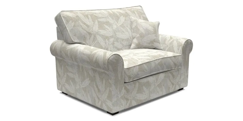 Upperton Snuggler Loose Cover in Two Tone Plain Biscuit - Loose cover option available