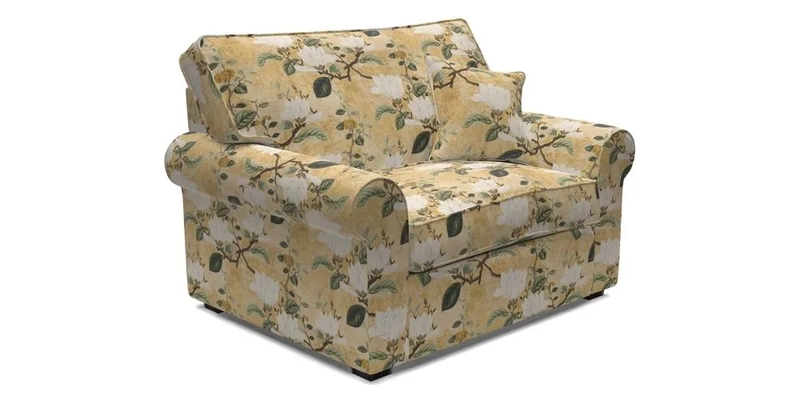 Upperton Snuggler Loose Cover in Two Tone Plain Biscuit - Loose cover option available