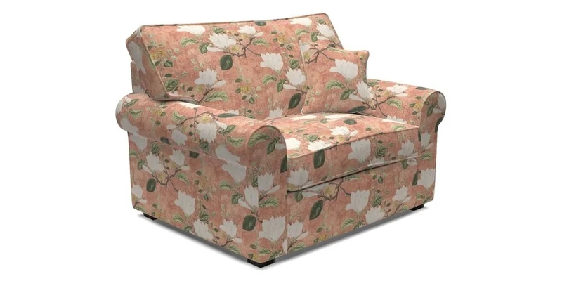 Upperton Snuggler Loose Cover in Two Tone Plain Biscuit - Loose cover option available